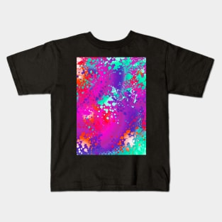 Vibrant Abstract Splash Kids T-Shirt